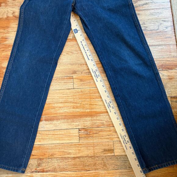 Levi's Western Fit Dark Blue Denim 5 Pocket Jeans - Picture 8 of 9